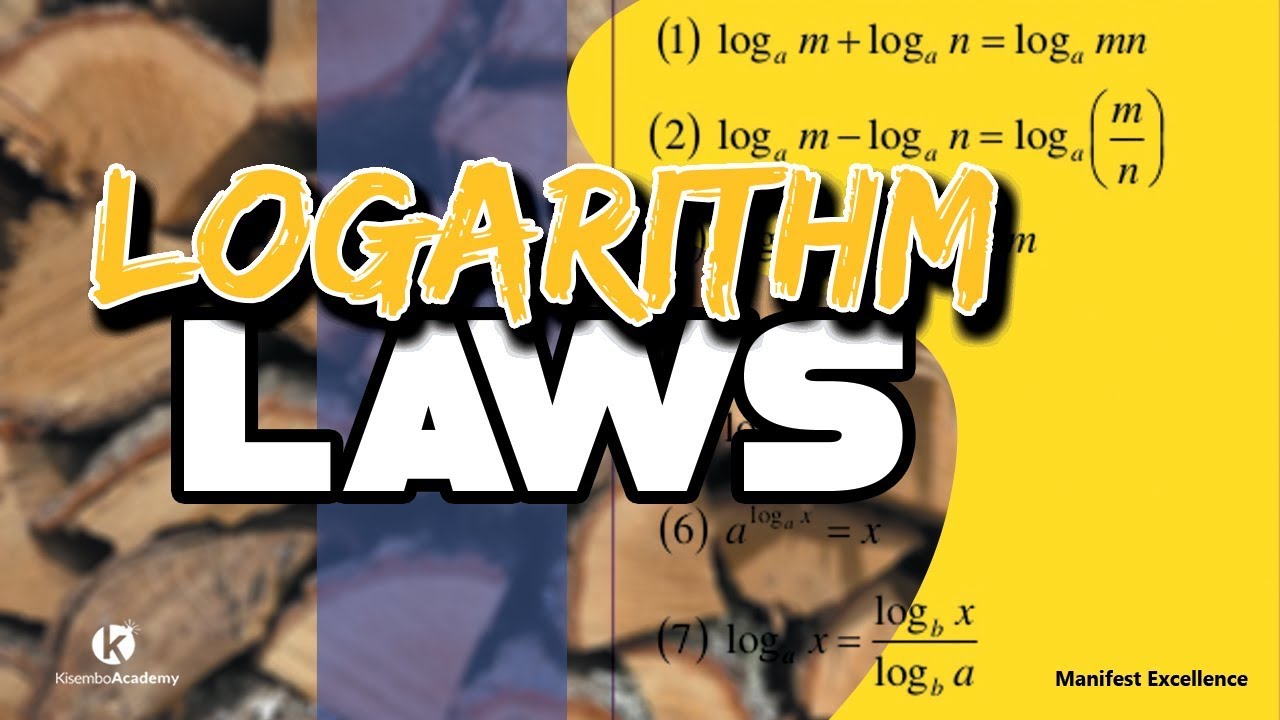 Logarithm rules | Logarithm laws - Kisembo Academy