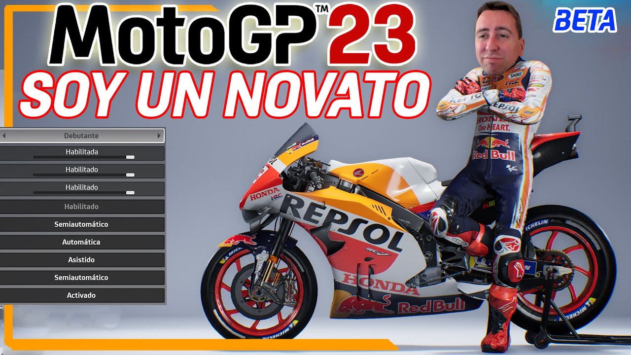 🍀 MOTOGP 23 SOY un NOVATO JUGANDO AL M&Aacute;XIMO de AYUDAS 🍀