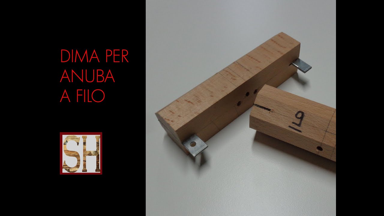 Dima per montare cerniere tipo Anuba a filo - Autocostruzione