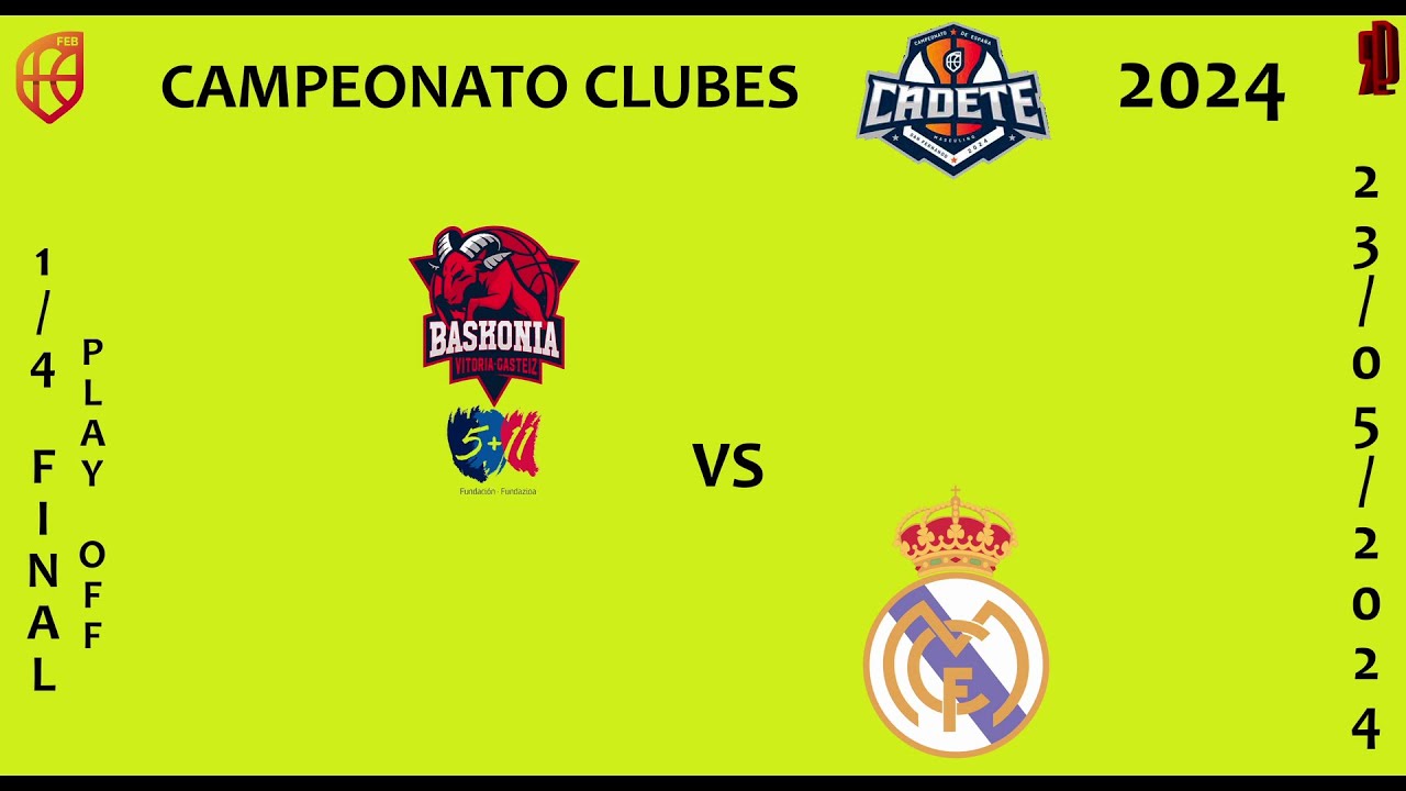 FUNDACION 5+11 A //REAL MADRID A #1/4 F CECM CAMPEONATO CLUBES CADETE 2024