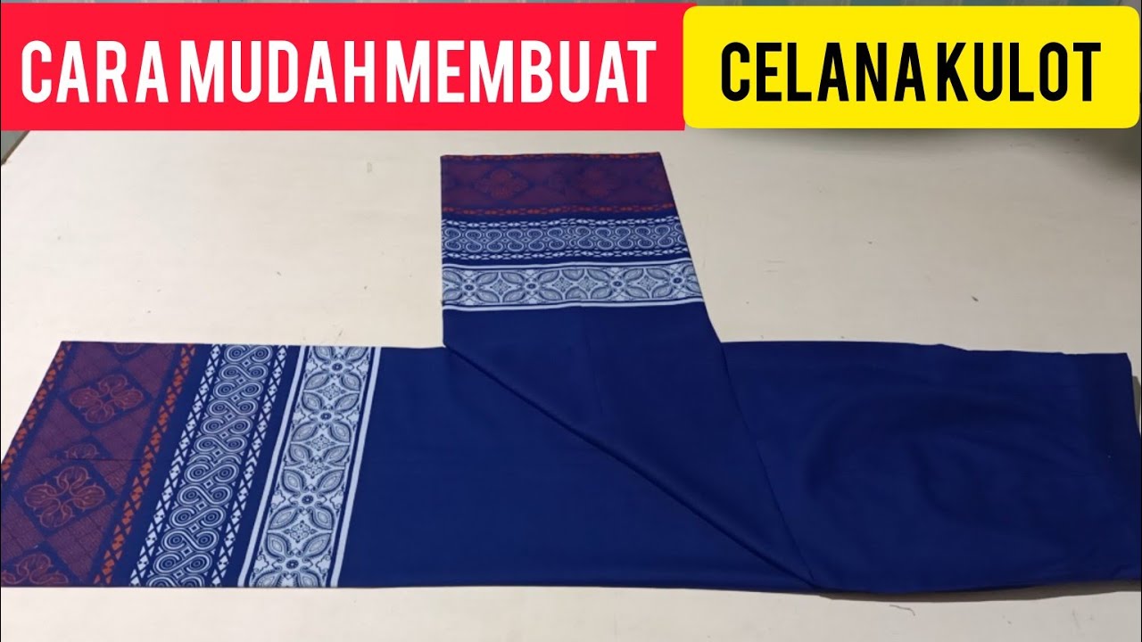 trik cara membuat celana panjang kulot wanita/ #trikcaramembuatcelanapanjangkulotwanita #yansbusana/