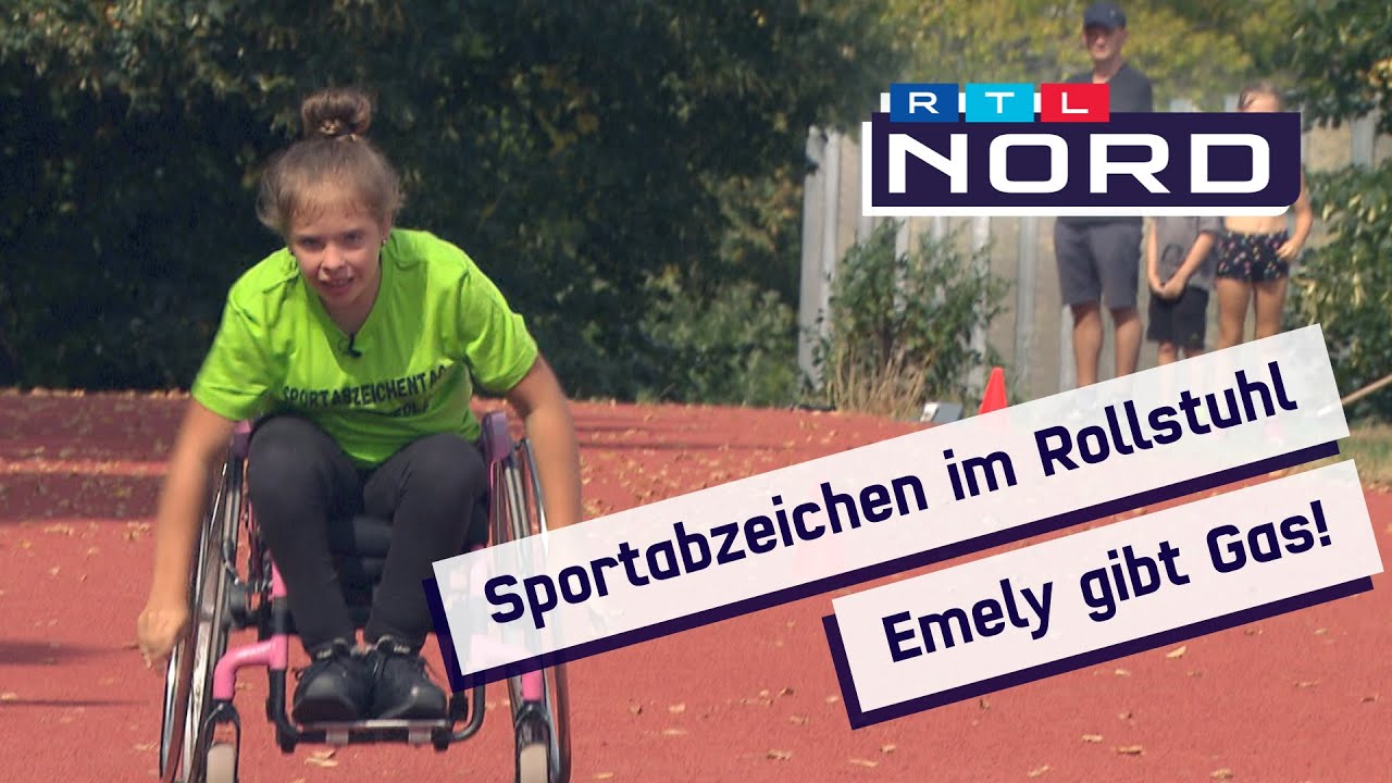 Trotz Rollstuhl: Emely macht ihr Sportabzeichen