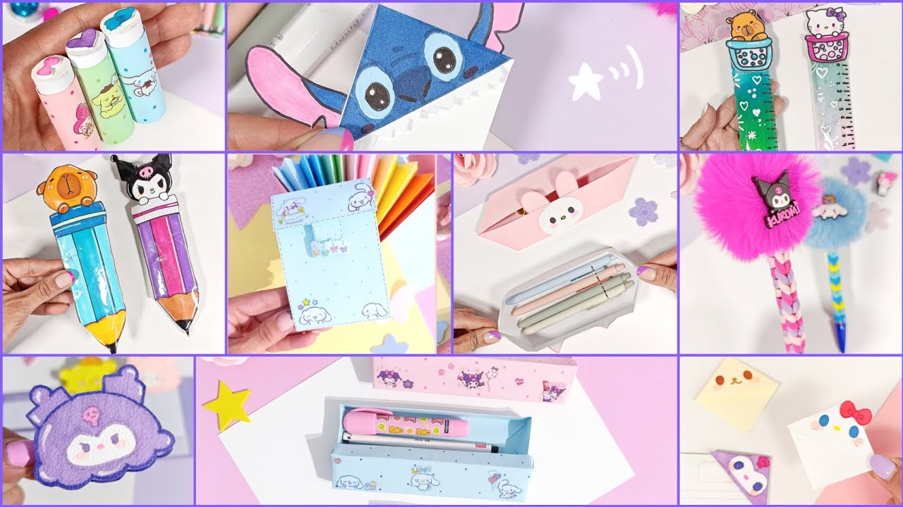 10 Manualidades Aesthetic para el Colegio Súper Fáciles / DIY Útiles escolares /Tutorial paso a paso