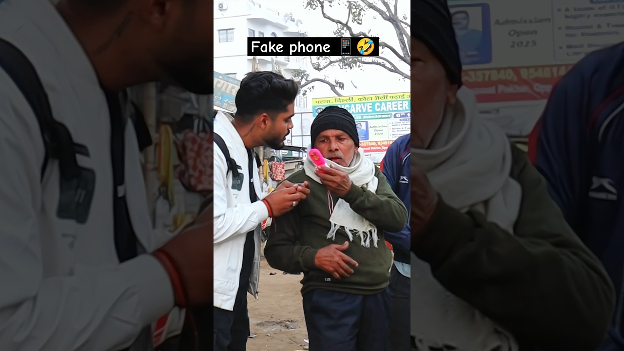 Fake phone📱 wtf reaction🤣 #shorts #poppervishal #prank #phone #funny #reaction