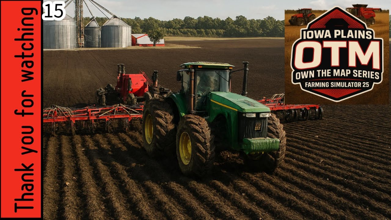 Farming Simulator 25 | Iowa Plains Timelapse EP15 | Mega Fields, Barley & Corn Harvest