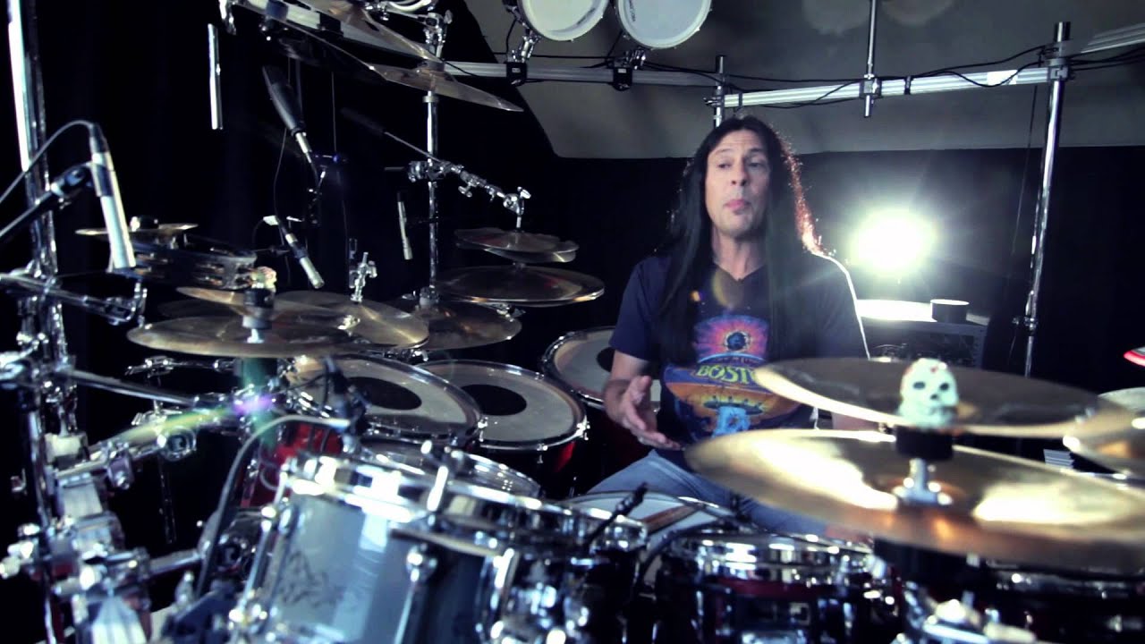 Mike Mangini at his Home Studio