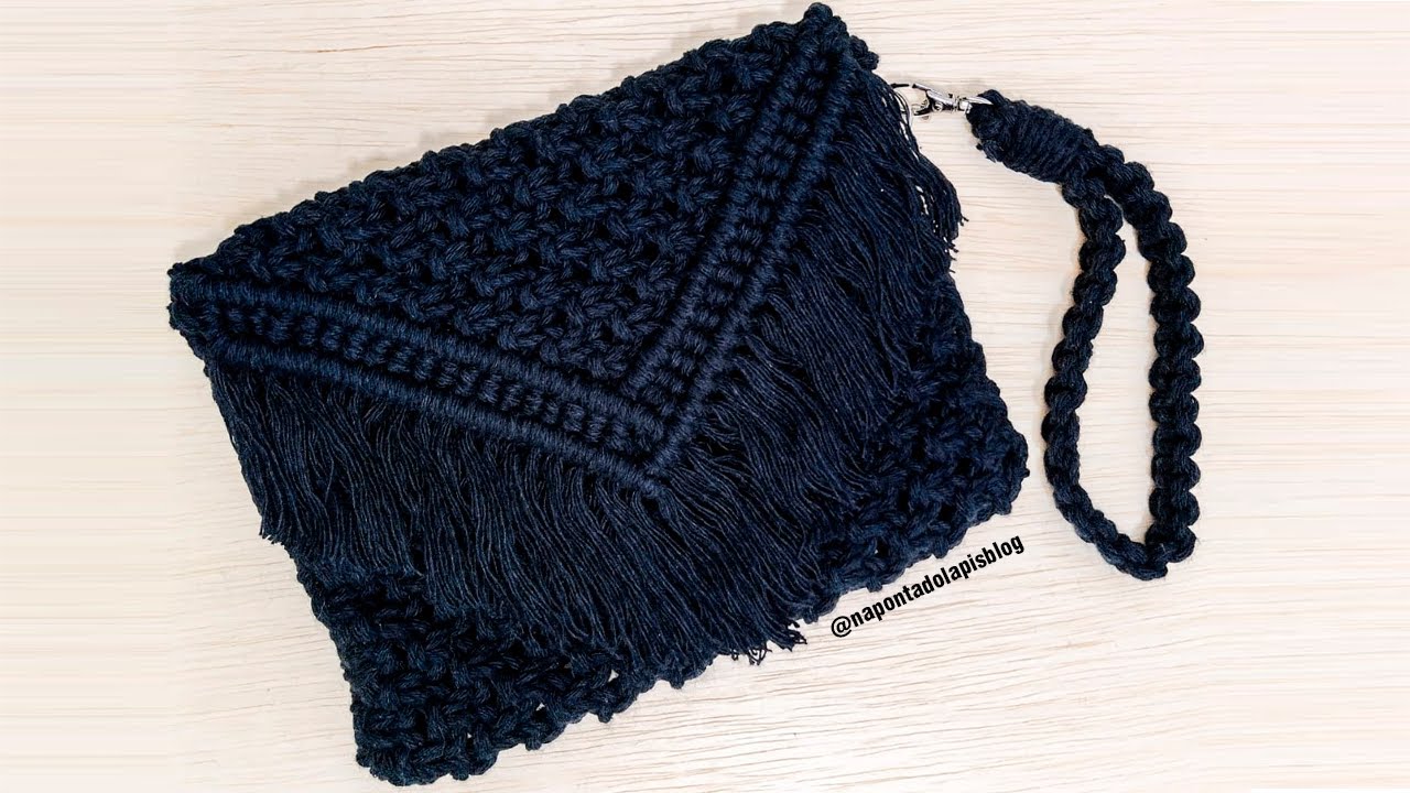 Bolsa de Macramê com Pontos Básicos [TUTORIAL]