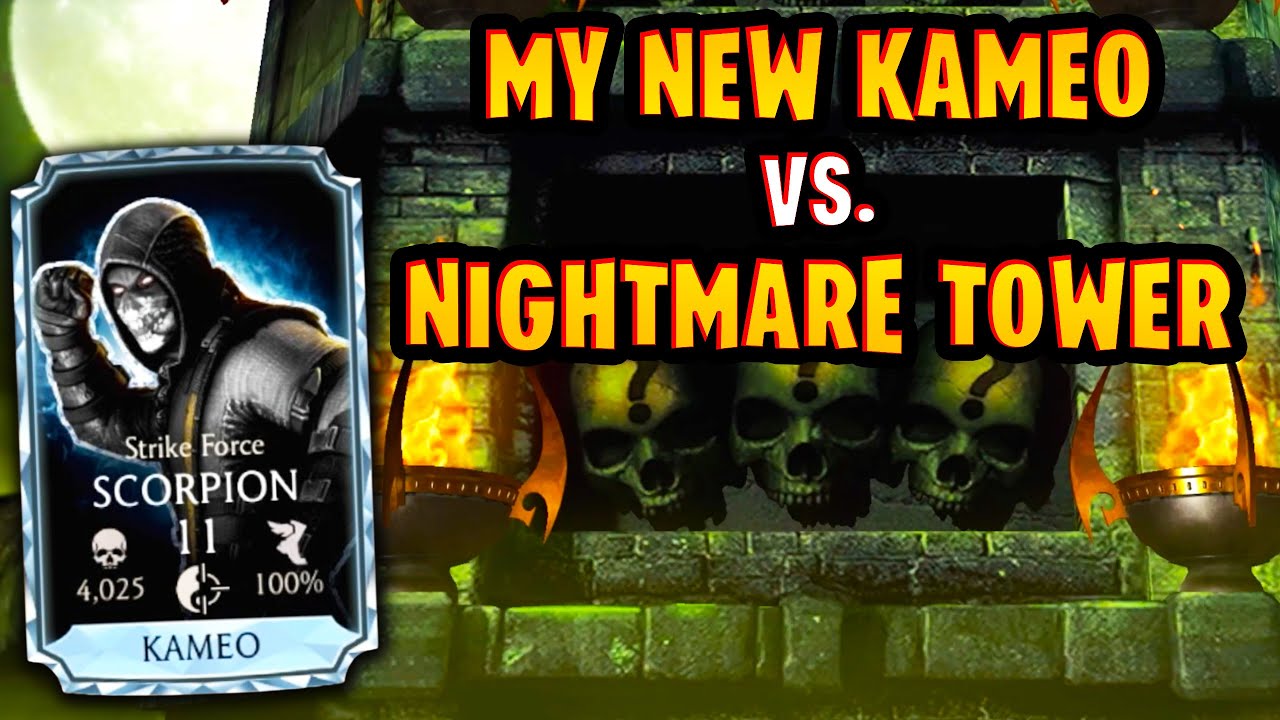 MK Mobile. Testing Out My New Diamond Kameo in Nightmare Tower!
