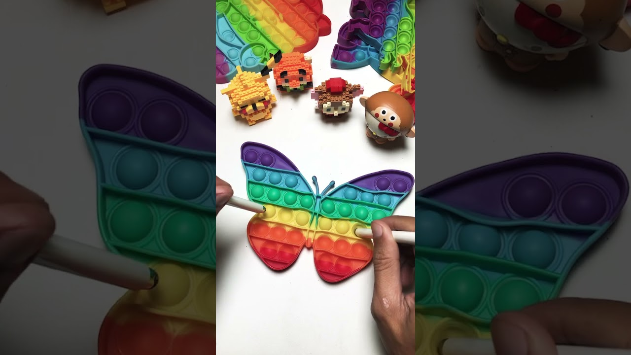 Most Satisfying ASMR Fidget Rainbow Pop It - 313 #asmr #reels  #popitsatisfying