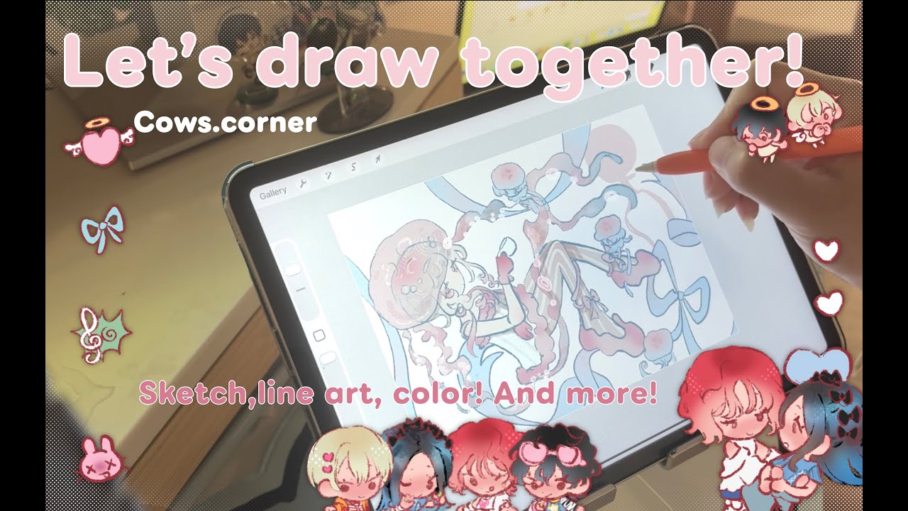 [ Calm drawing session!] Let's draw together [ep. 2] ✏️✨🧚‍♀️