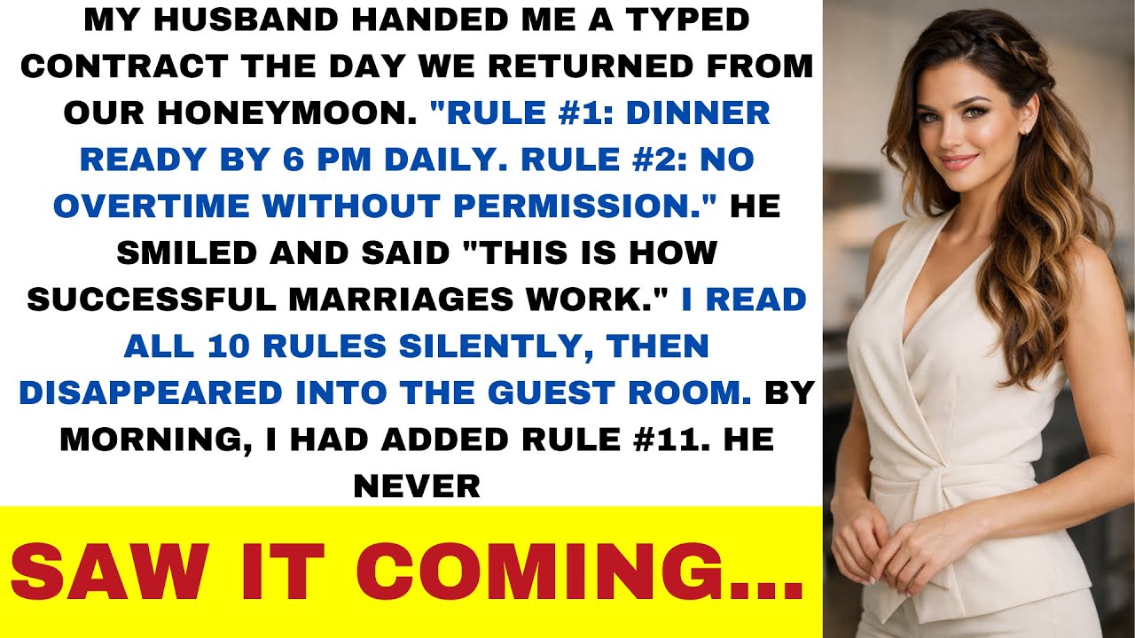 My Husband Made a Long List Of 10 Rules 3 Weeks After Our Wedding – Then I Added Rule Number #11…