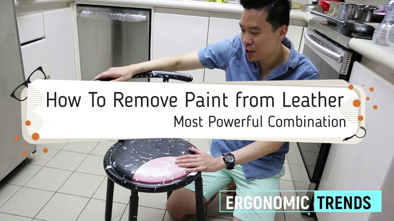 How to Remove Stubborn Paint from Leather Chairs