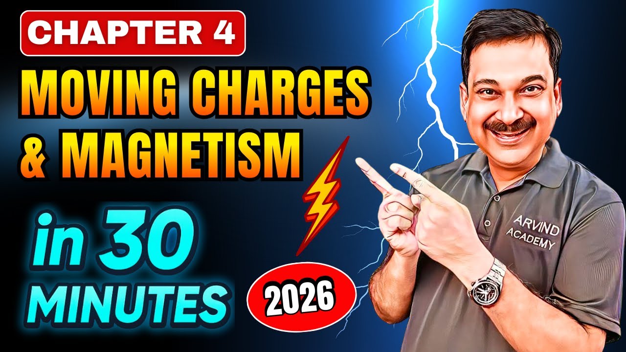 🔥 Moving Charges & Magnetism 30-Minute POWER Class ⚡ Boards 2026 Me Full Marks Ka Shortcut!