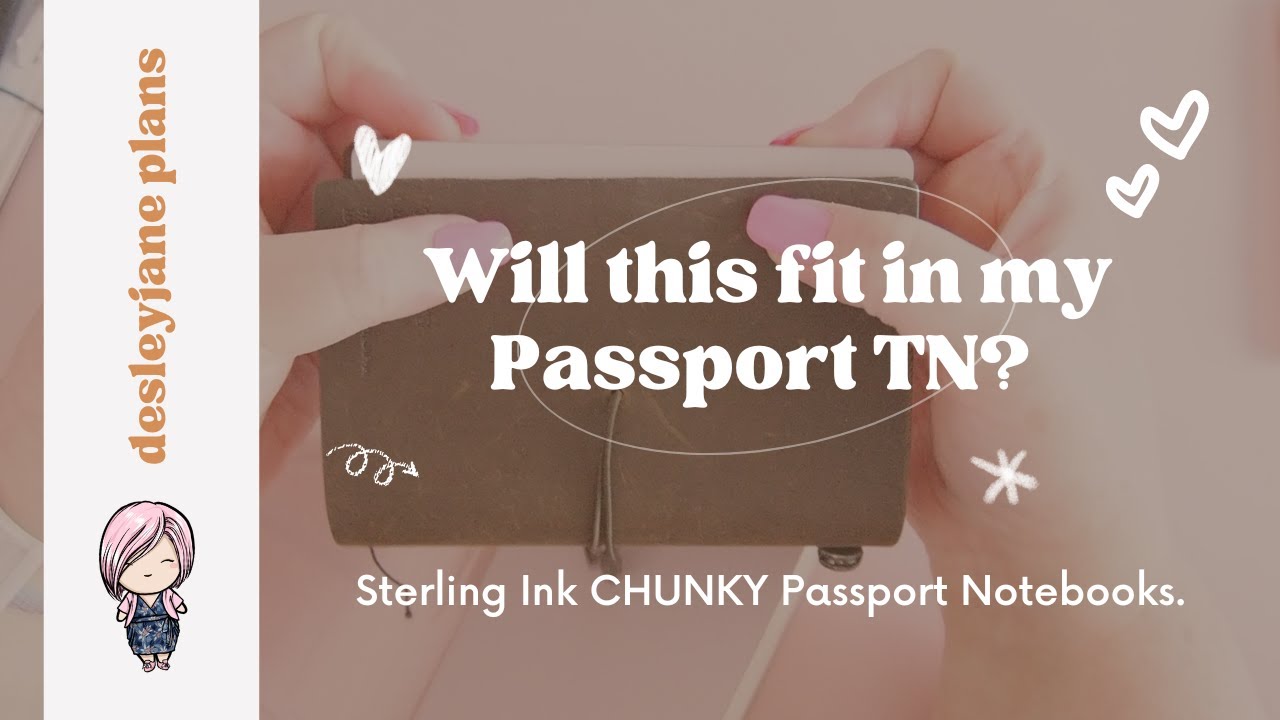 Блокноты Sterling Ink в моем Passport TN — они толстые!