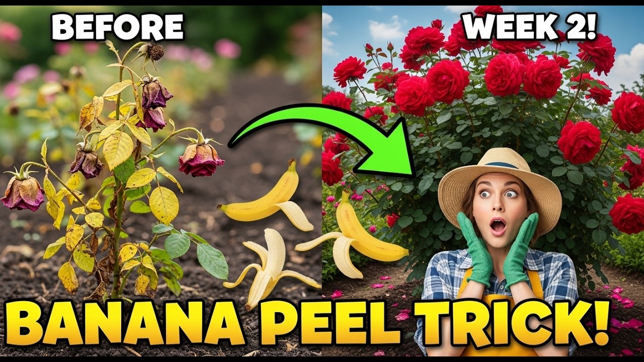 I Buried Banana Peels Under My Roses — Week 2 Results Surprised Me