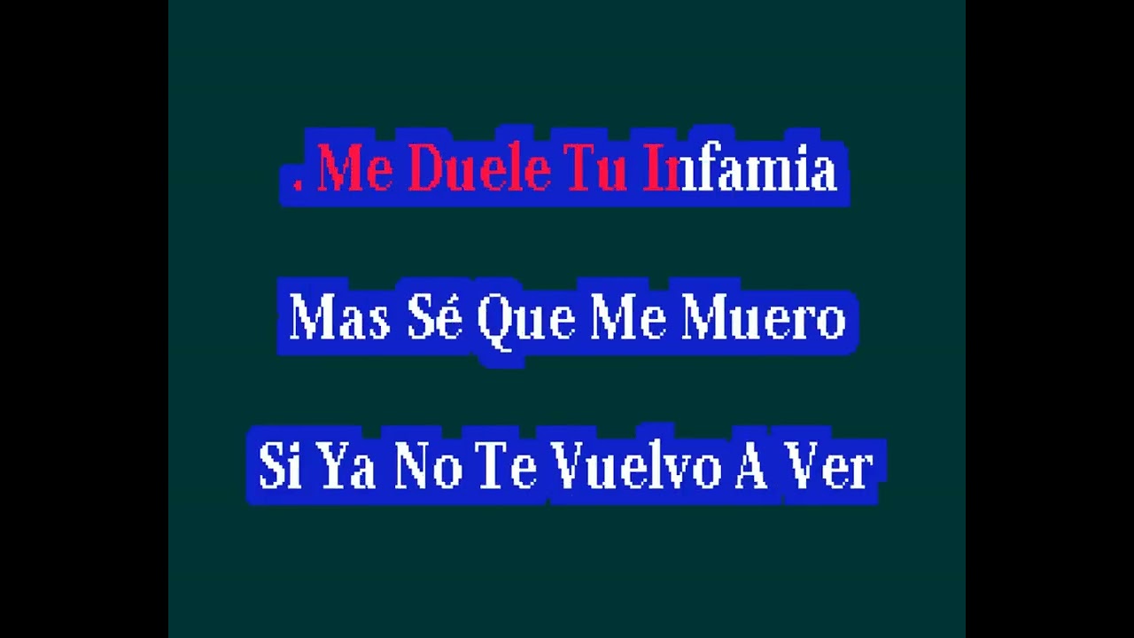 si ya no te vuelvo a ver - Marco Antonio Solis - karaoke,con coros