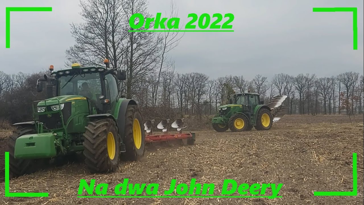 Orka 2022 na dwa Jelenie🔥John Deere 6210R & John Deere 6150M☆Orka Na dużą skalę☆2x John Deere w polu