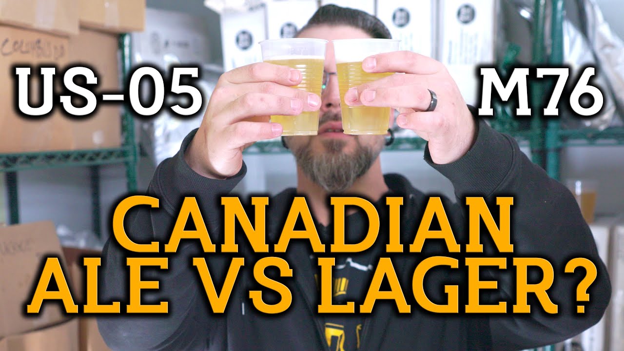 Fermenting Under Pressure - US-05 vs M76 Canadian Ale Recipe Brewday & Tasting
