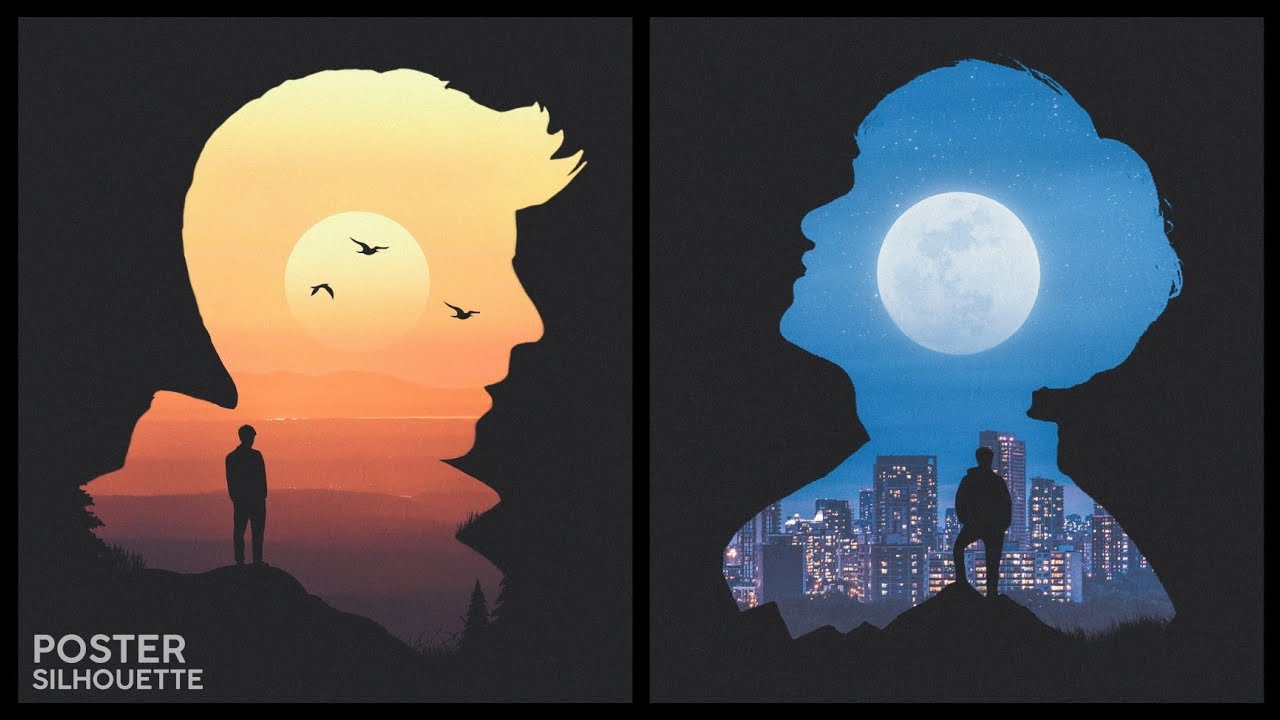Photo Editing POSTER SILHOUETTE in PicsArt Mobile - Deny King