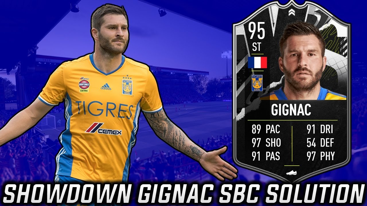 95 SHOWDOWN GIGNAC SBC CHEAPEST SOLUTION! FIFA 21 ULTIMATE TEAM.