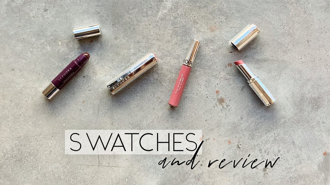 NEW💋SEPHORA COLLECTION Cream Lip Shine, Rouge Lacquer, Color Enhancing Lip Oil Swatches and Review