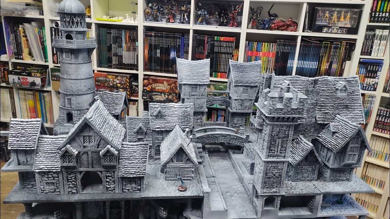 Village médiéval Helwick partie 1 impression 3D jeux de rôles ou de figurines 