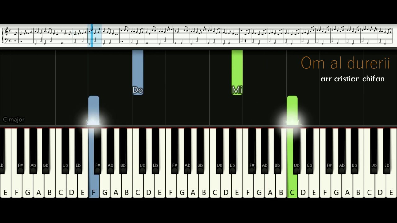 Om al durerii TUTORIAL PIAN + PARTITURA