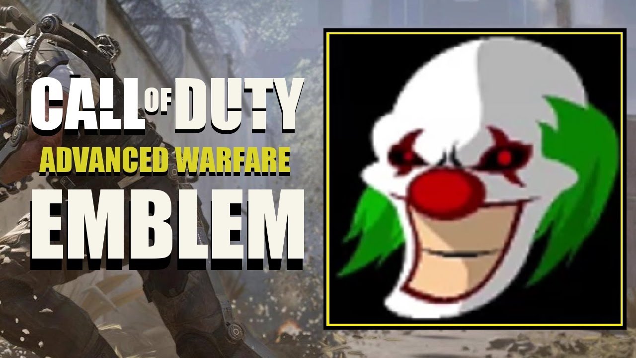 COD AW / Call of Duty Advanced Warfare : Scary Clown Emblem Tutorial