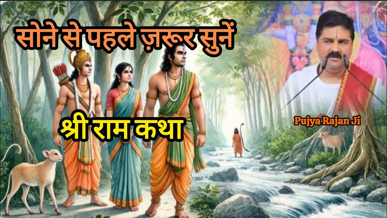 सोने से पहले सुन लें श्री राम की ये कथा | बिगड़े काम बन जाएंगे | Pujya Rajan Ji