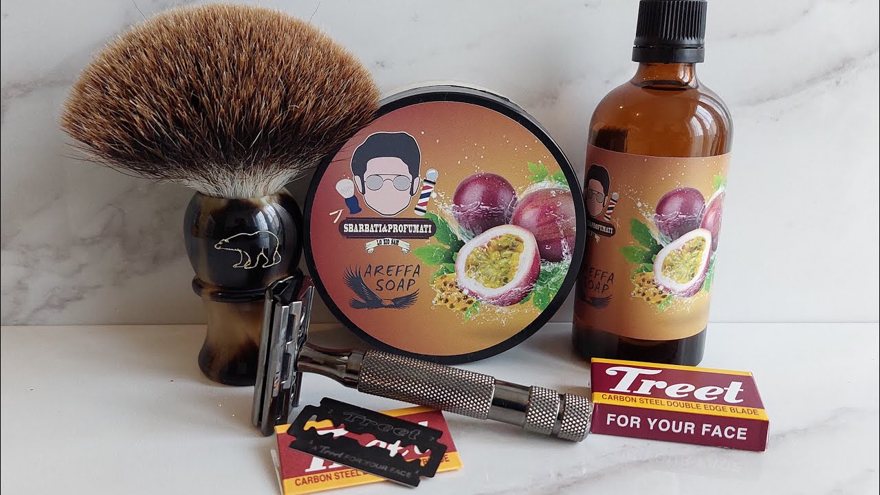 Areffa Soap Sweet Dreams First Try, Bear Tallow shave Rockwell 6C
