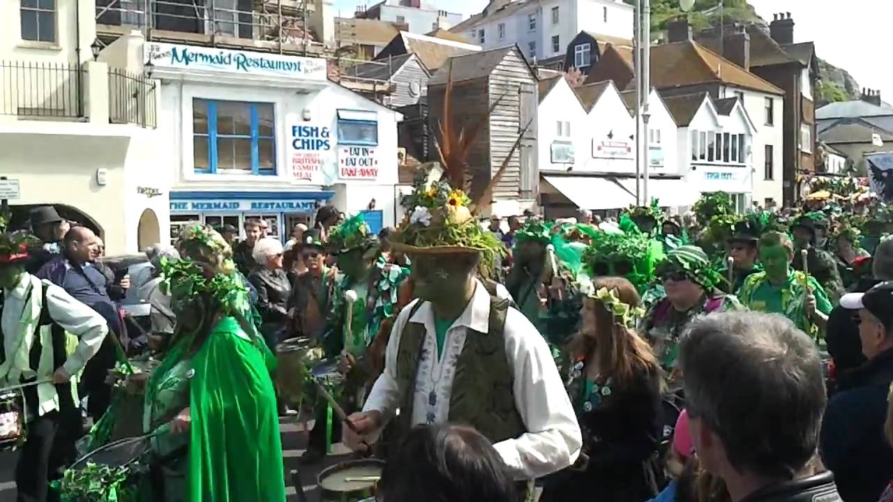 Jack in the Green Procession in Hastings