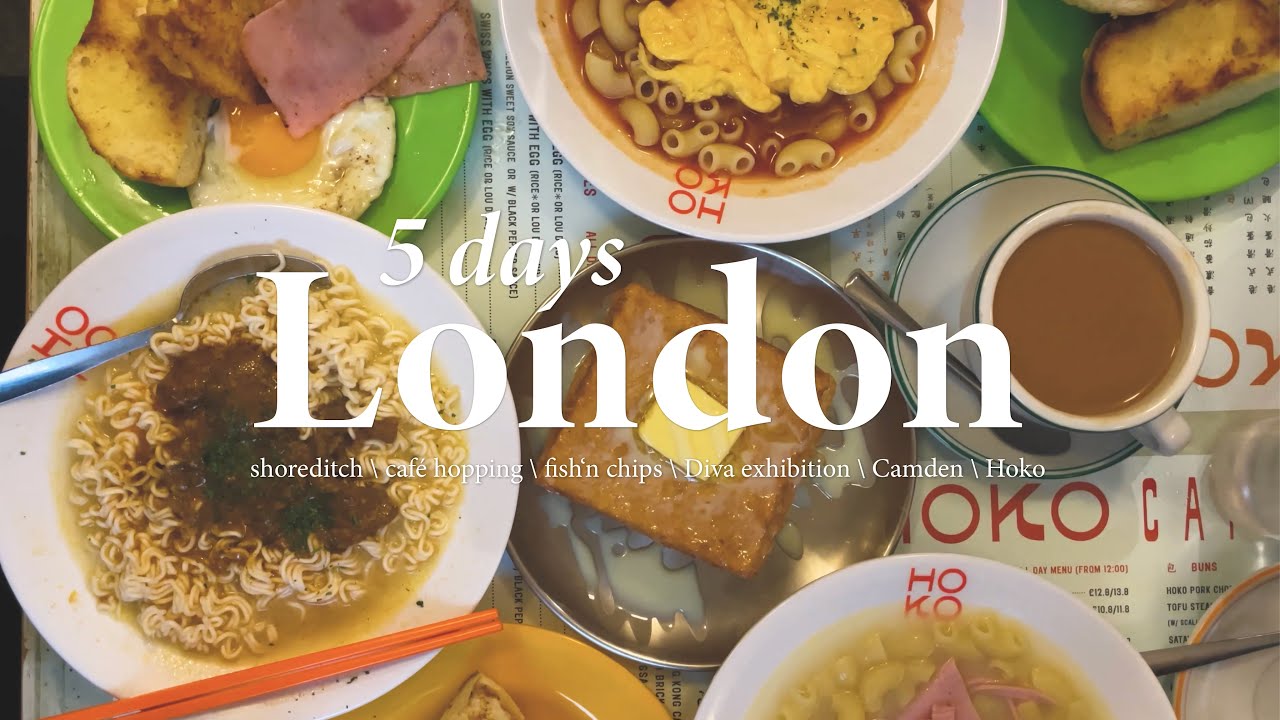 Thi's London vlog pt.1 - 5 days Shoreditch, Japanese café hopping, fish'n chips, Diva, Camden, Hoko