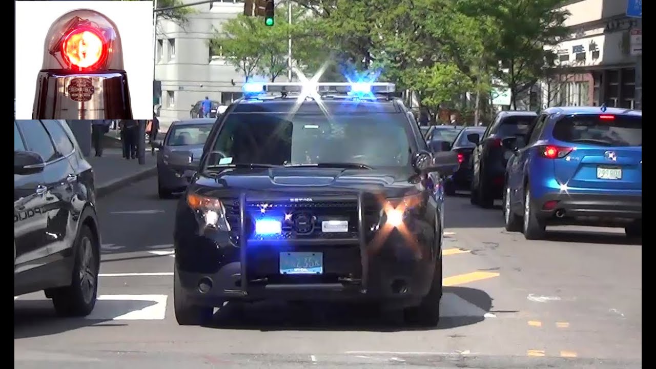 Cambridge Police Cars Responding (compilation)