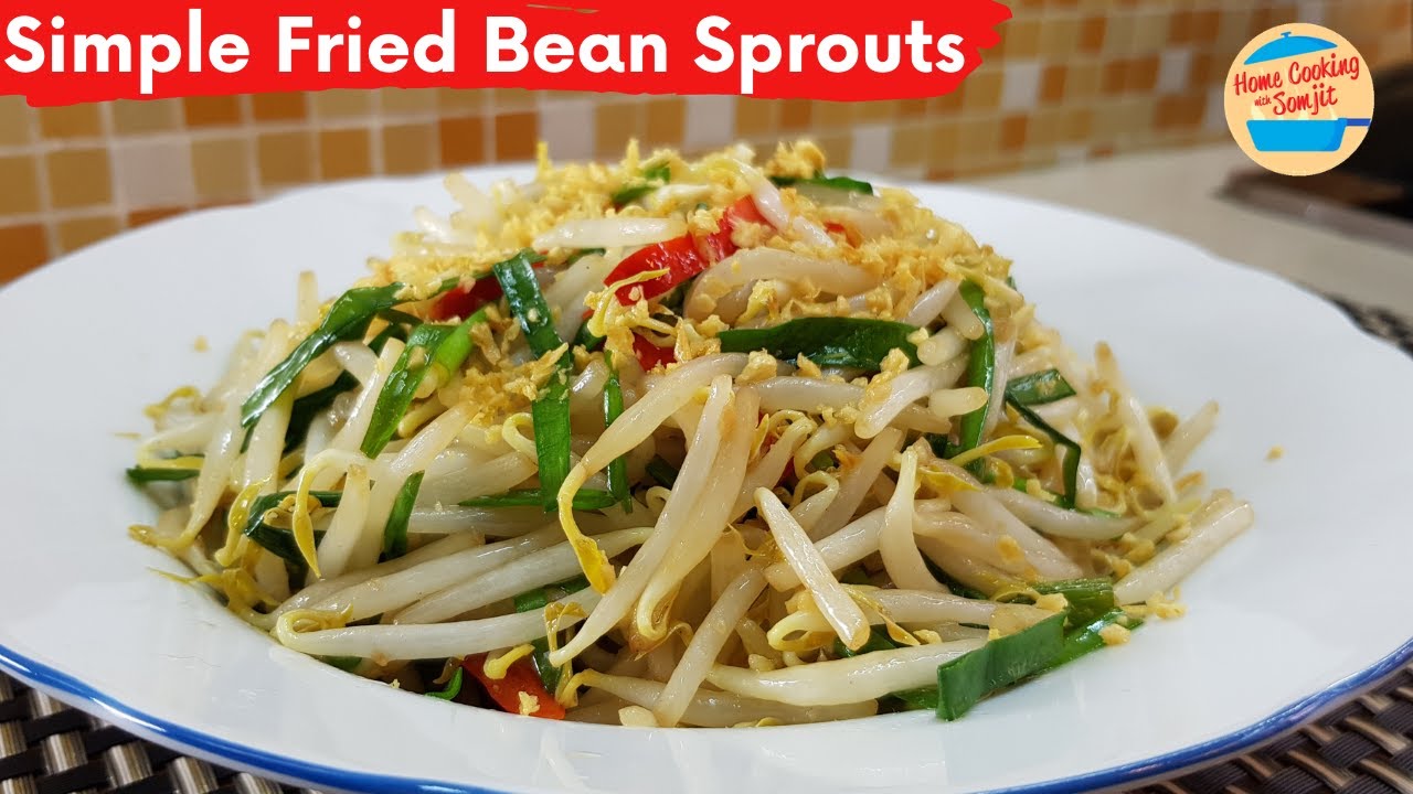 Fried Bean Sprouts with Crispy Garlic Recipe