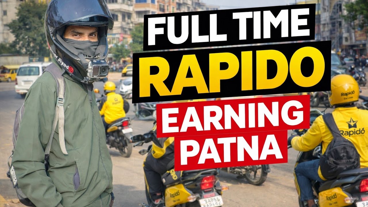 🏍️ Patna Me Rapido Chalake Aaj Ki Kamai 💰 | Rider Jiyad Vlog