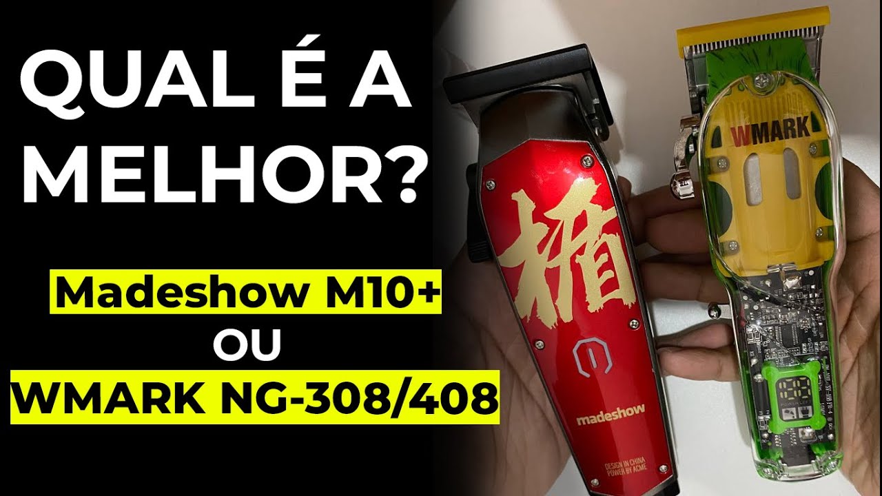 Madeshow M10+ ou  WMARK NG-308/408 - Qual é a Melhor Máquina de Cortar Cabelo?