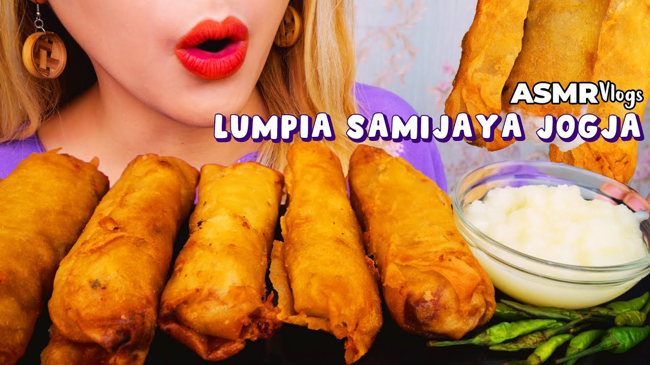 ASMRVlogs HARI TERAKHIR DI JOGJA😢 LUMPIA SAMIJAYA KRIUK ISI TELOR PUYUH 🥰 | ASMR Indonesia