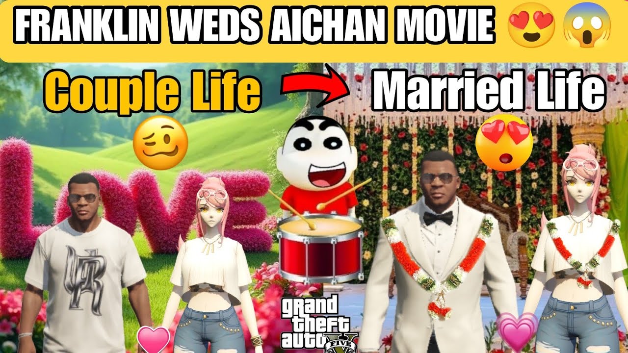 Franklin Get Married in GTA 5 | Shinchan Celebrating Franklin Marriage | The Movie | Gta 5 Tamil