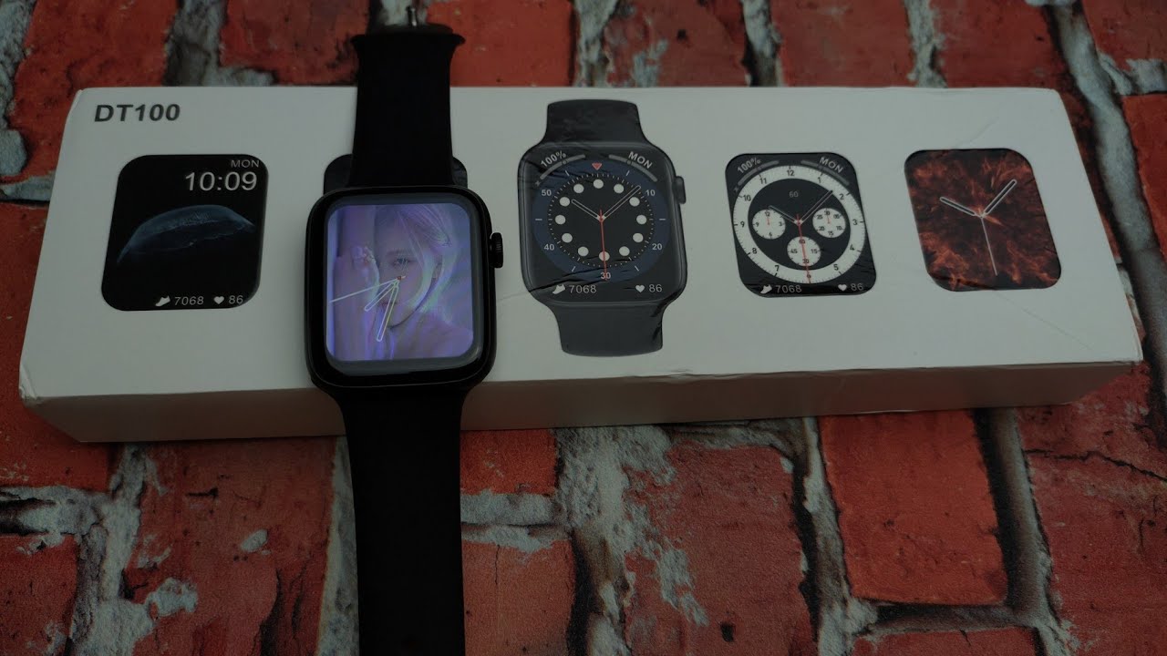 DT100 Smartwatch. Bisa Set Password,Refresh Rate 60Hz,Bluetooth Call & 100+ Watchfaces.