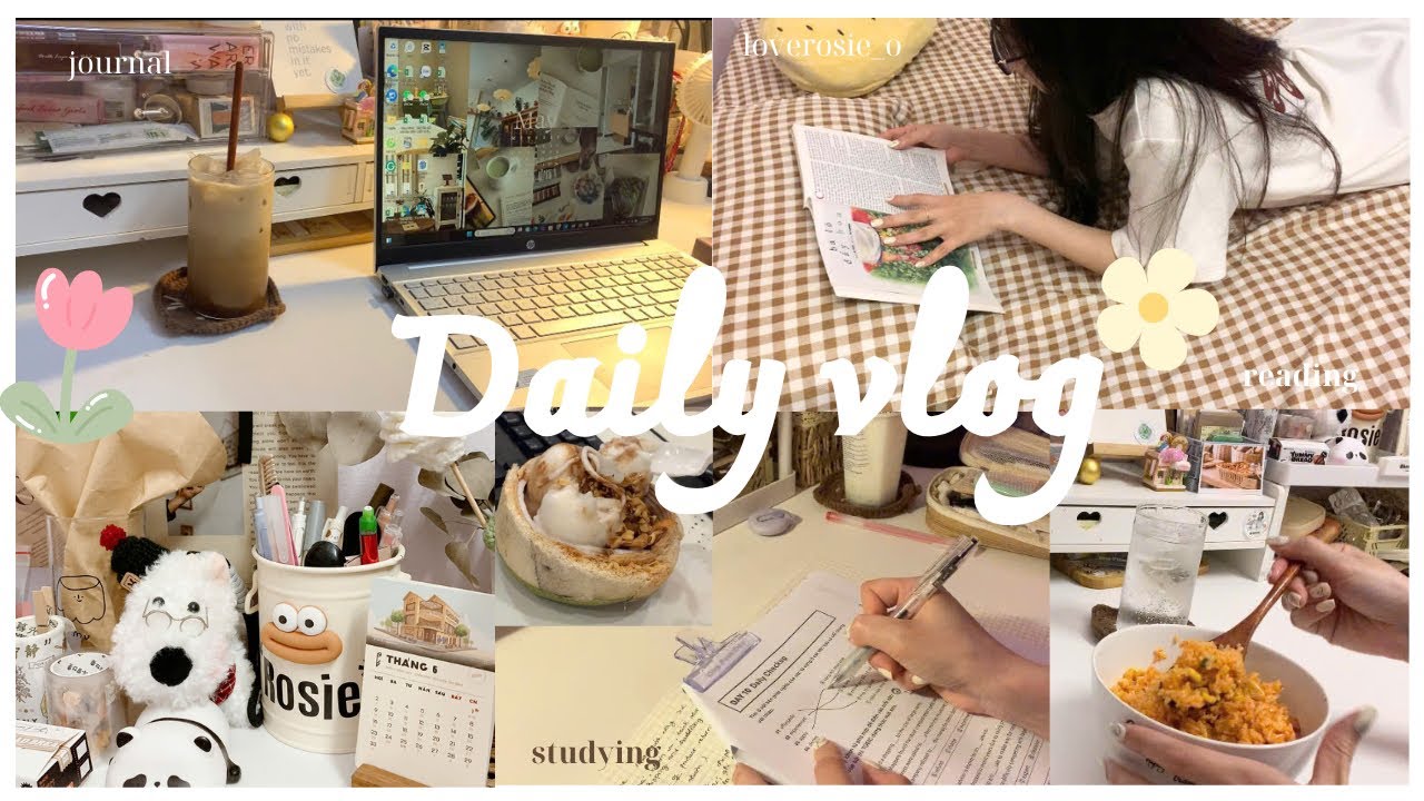 Daily vlog 🌷 study with me, coffee, journal