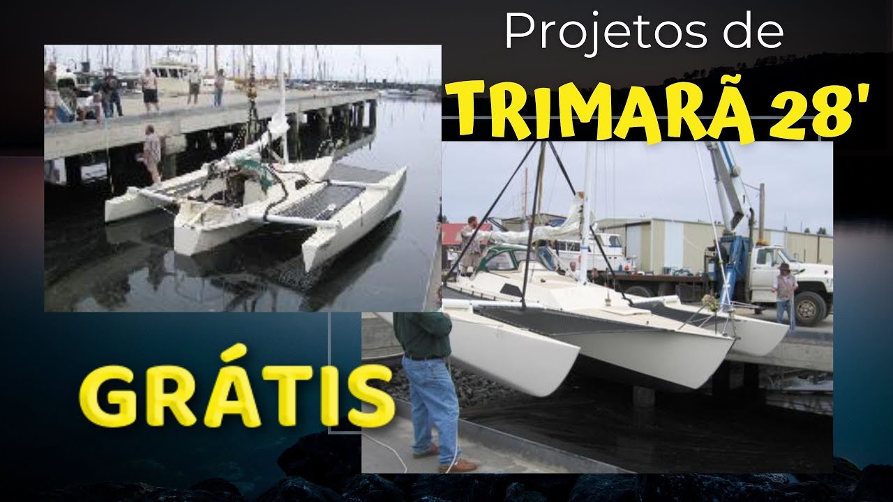 Projeto de trimarã 28 pés grátis | Projeto 22