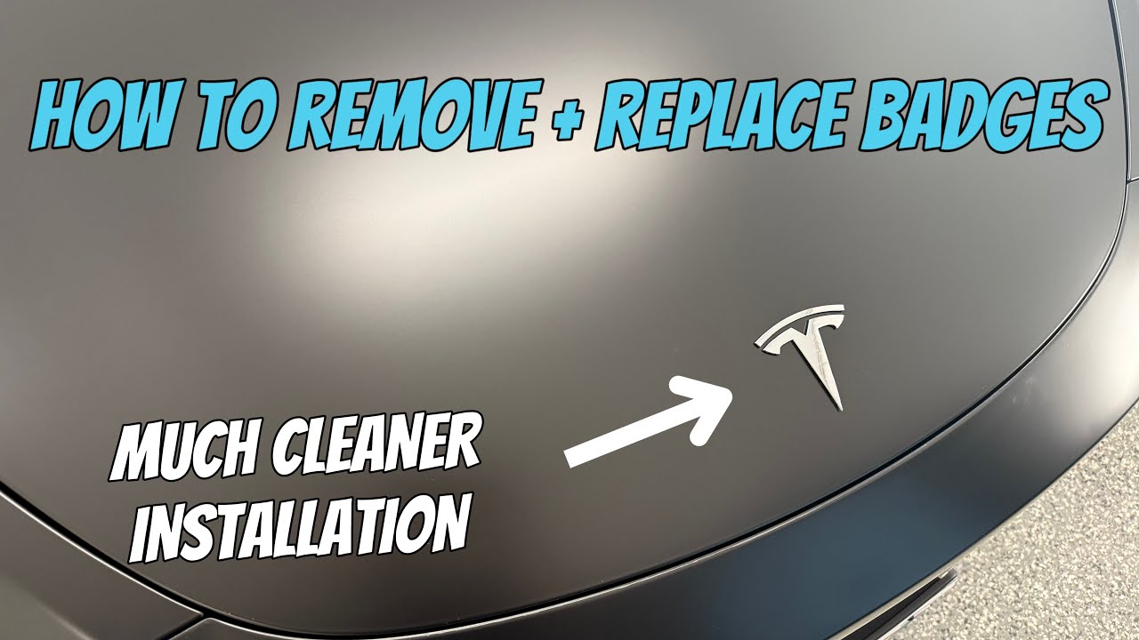 How To Remove + Replace Tesla Badges