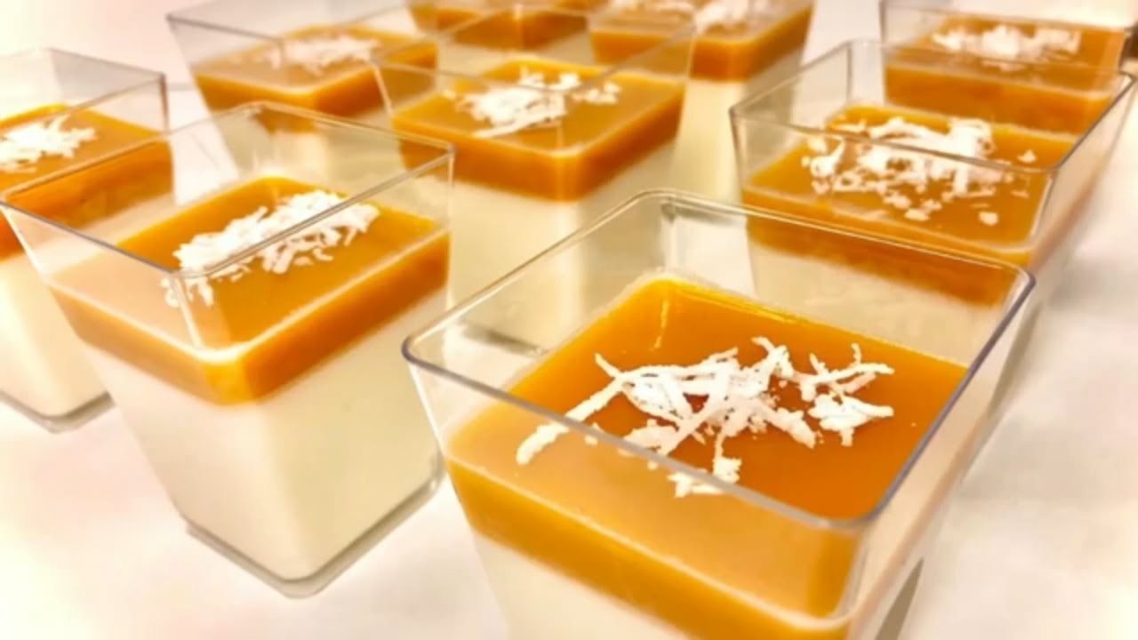 How to Make Panna Cotta | Easy Coconut Mango Panna Cotta Recipe