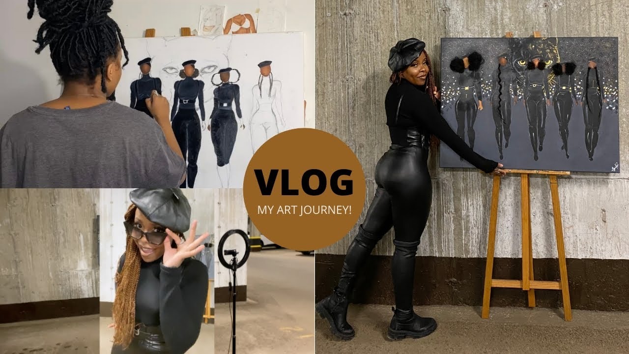 ART VLOG 2: MY ART JOURNEY (3D PAINTING+MATCHING MY PIECE+TAKING PICS FOR IG)