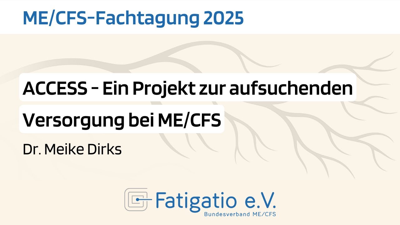 Dr. Meike Dirks - Vortrag auf der ME/CFS-Fachtagung 2025 des Fatigatio e.V.