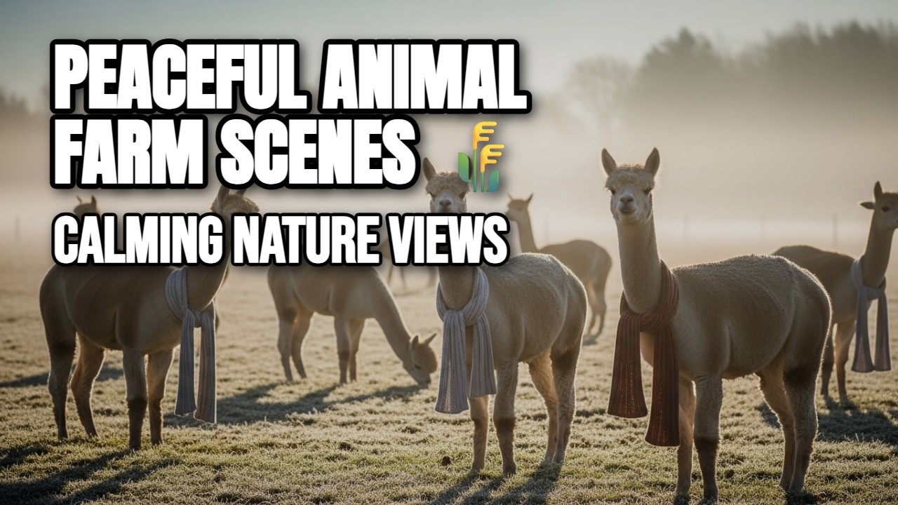 Peaceful Animal Farm Scenes 🌾 Relaxing Background Music | Calming Nature Views