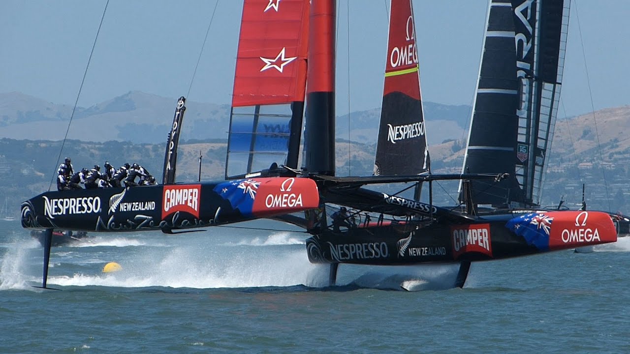 America's Cup: Teams Foiling on San Francisco Bay, May 24 2013