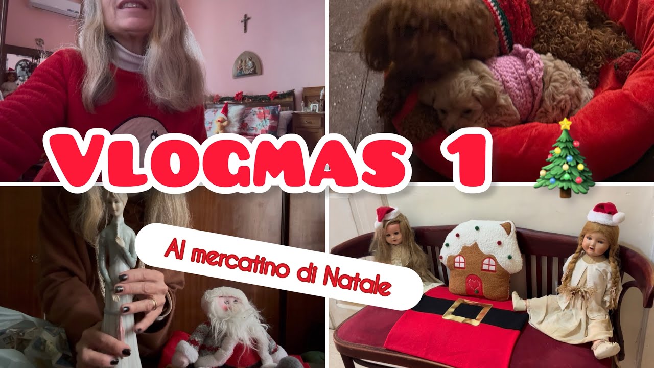 Vlogmas #1 🎄Al mercatino di Natale #vlogmas #christmas #natale #mercatini #christmastime #homedecor 