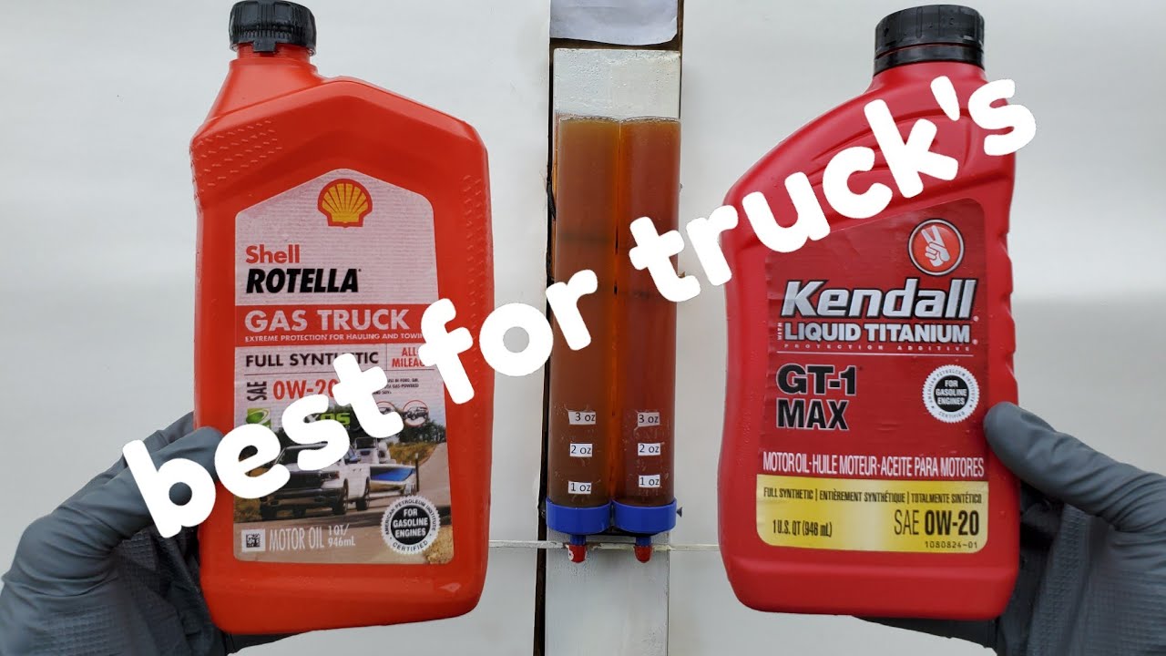 best engine oil for trucks rotella 0w20 & kendall.