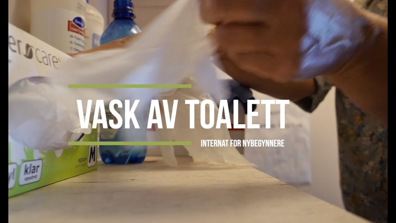 Vask av toalett